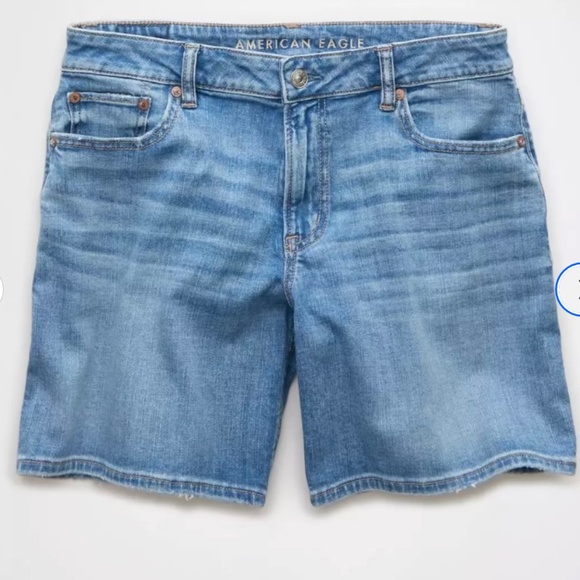 Blue jean short - Jort - Low waist - Picture 3 of 3